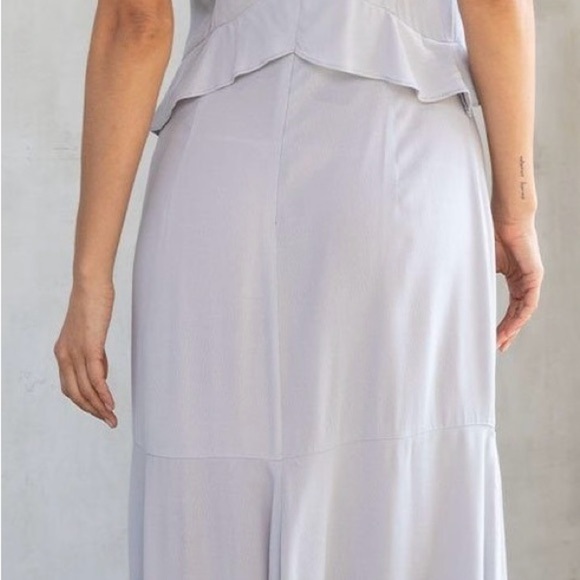 Lovestitch Women's Light Gray Maxi Skirt - Picture 1 of 4